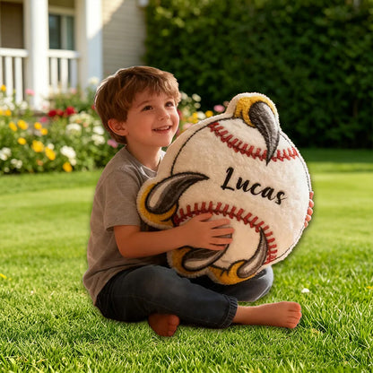 Fierce Claw Baseball Pillow – Personalized with Name, Perfect Gift for Kids & Sports Lovers