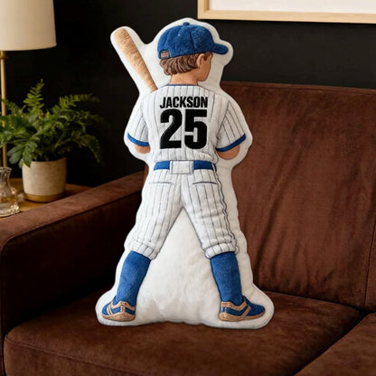 Personalized Baseball Jersey Pillow – Fun Gift for Players and Sports Lovers