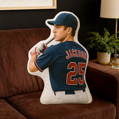 Personalized Baseball Keepsake Pillow with Custom Photo