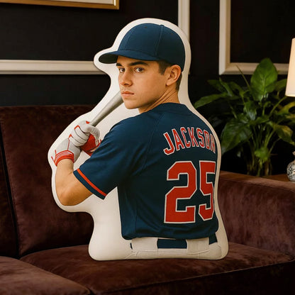 Personalized Baseball Keepsake Pillow with Custom Photo
