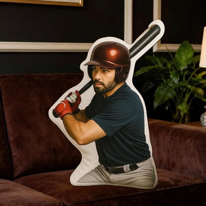 Personalized Baseball Keepsake Pillow with Custom Photo