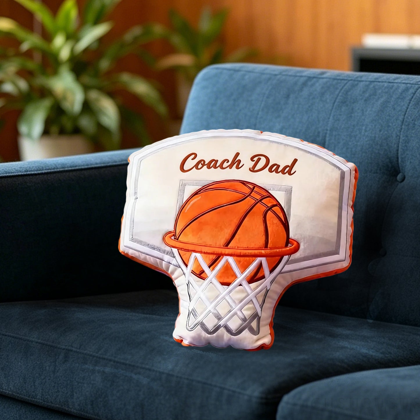 Personalized 3D Printed Basketball Hoop Pillow with Custom Text