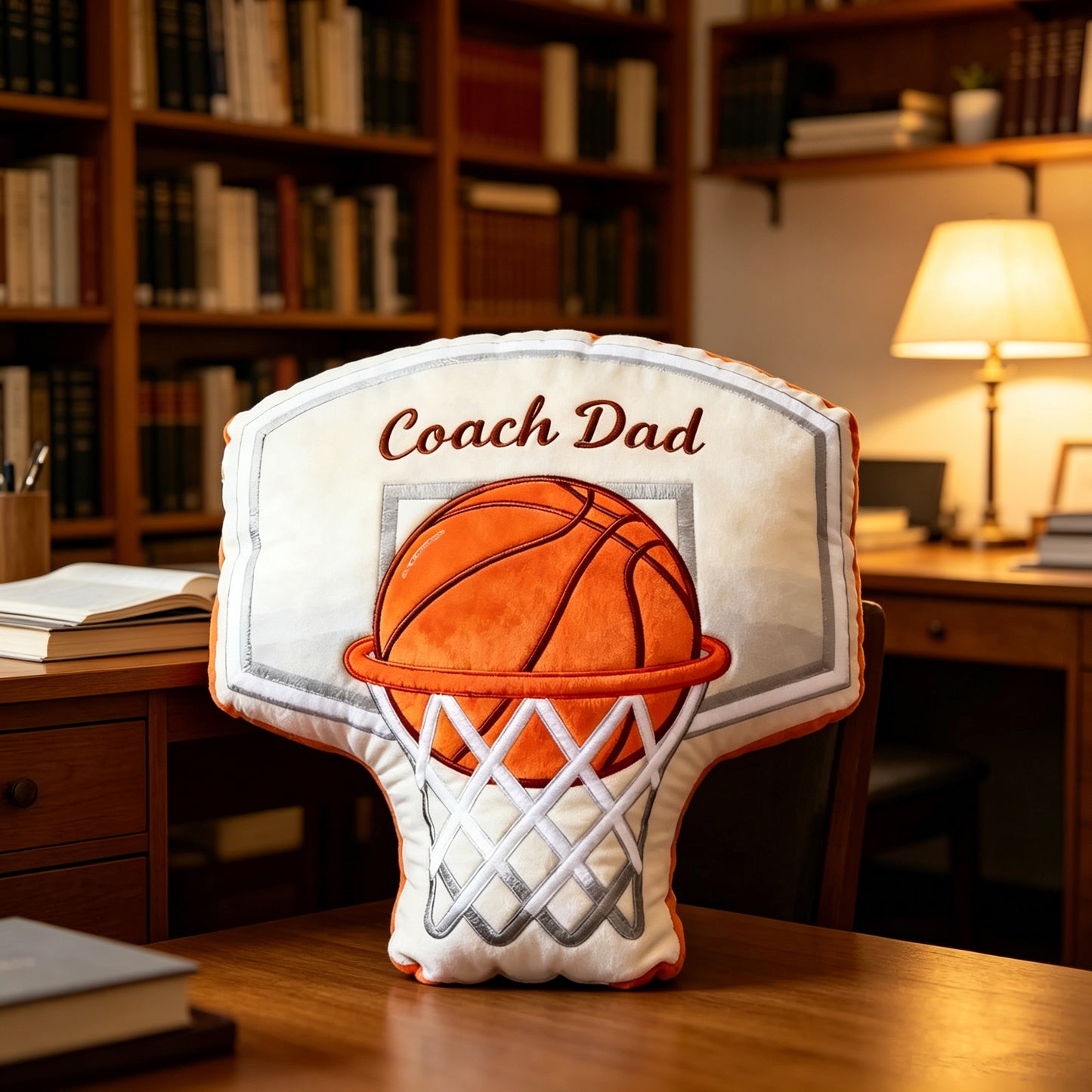 Personalized 3D Printed Basketball Hoop Pillow with Custom Text