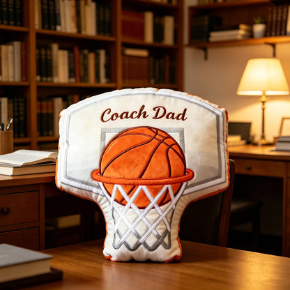 Personalized 3D Printed Basketball Hoop Pillow with Custom Text