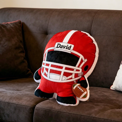 Custom Football Player Pillow – Perfect Personalized Christmas Gift for Kids & Fans