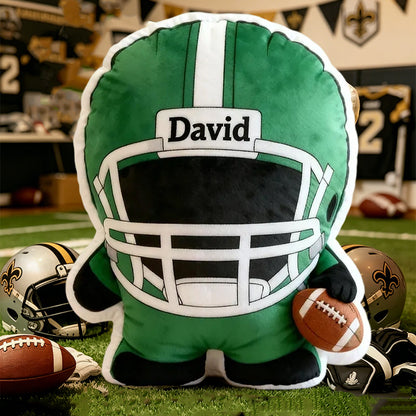 Custom Football Player Pillow – Perfect Personalized Christmas Gift for Kids & Fans