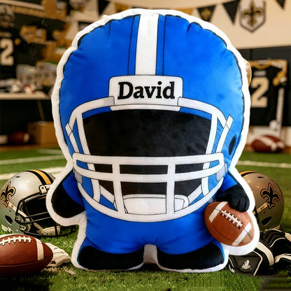 Custom Football Player Pillow – Perfect Personalized Christmas Gift for Kids & Fans