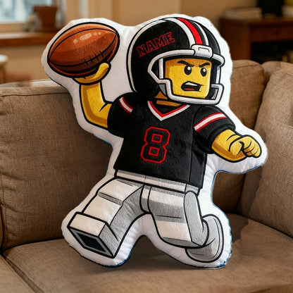 Personalized Football Pillow with Custom Name and Number – Perfect for Kids and Sports Lovers