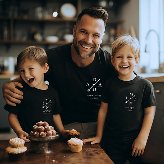 Personalized Father Son Matching Shirts Dad and Me Father’s Day Matching Shirts Gift for Dad