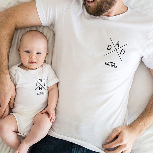 Personalized Daddy and Me Father’s Day Matching Shirts Father Son Matching Shirts Gift for Dad