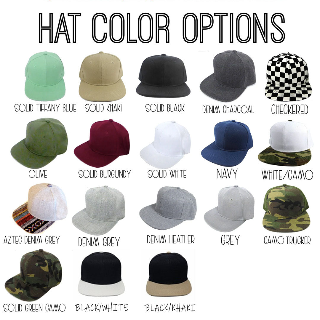 Personalized Faux Leather Patch Hat With Initials and Symbols Flat Brim Snapback For Infant Kids Adult