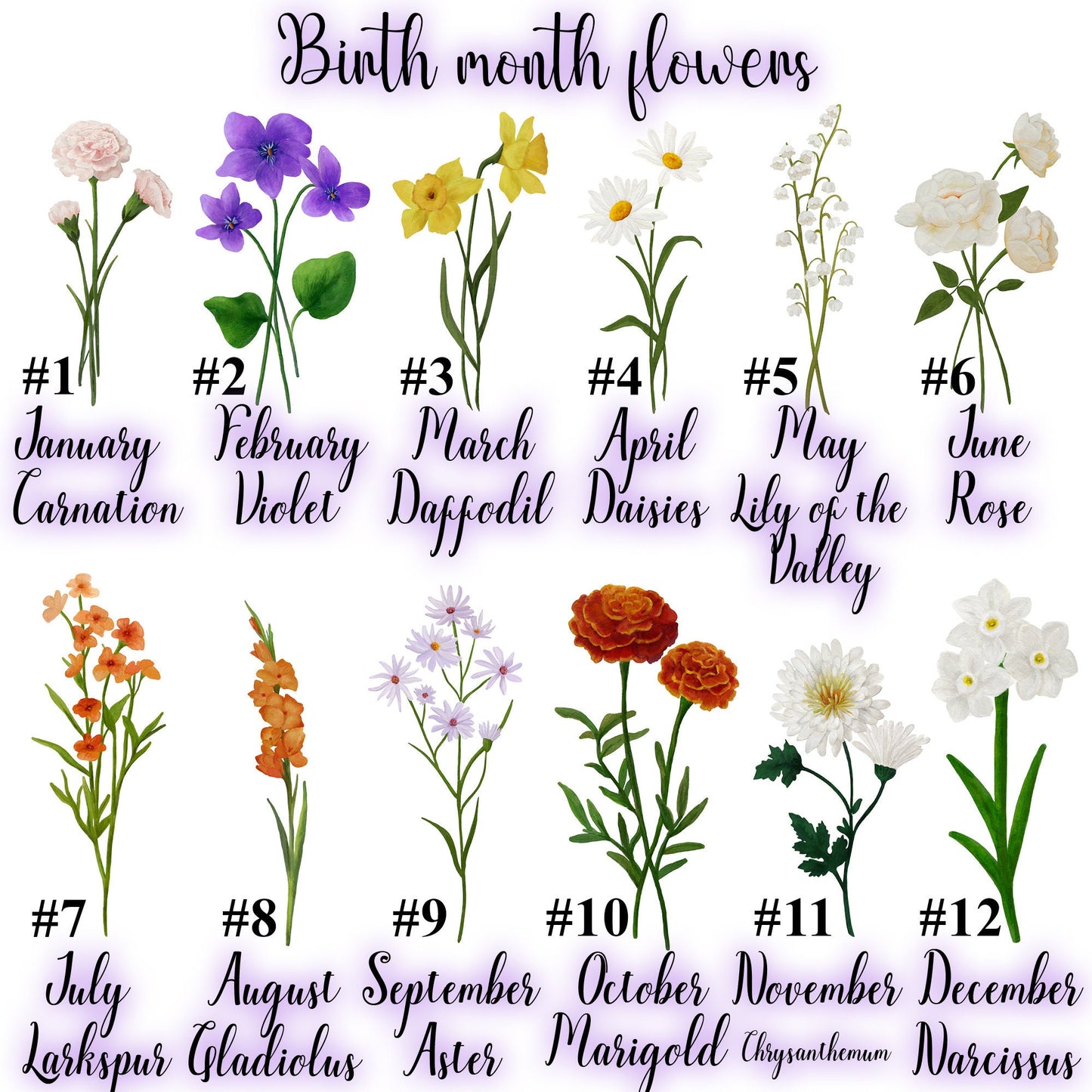 Personalized Mimi’s Garden Birth Flower Plant Pot – Custom Family Names, Perfect Mother’s Day Gift