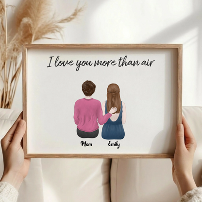 Personalized Framed Wall Art for Mom Mother's Day Gift from Daughters