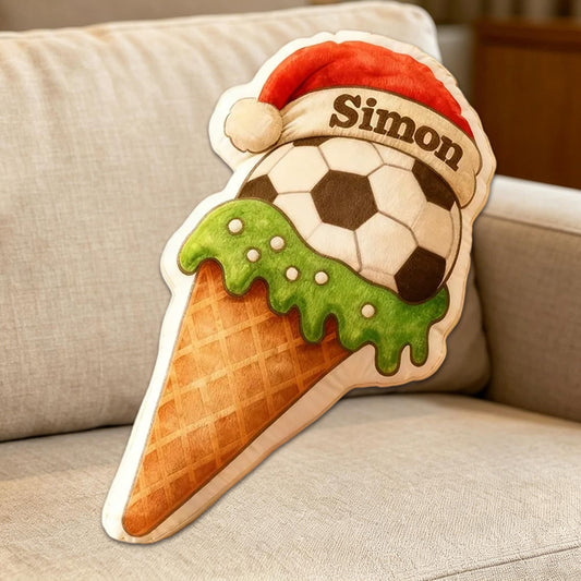 Custom Soccer Pillow for Christmas – Festive Holiday Gift for Soccer Fans