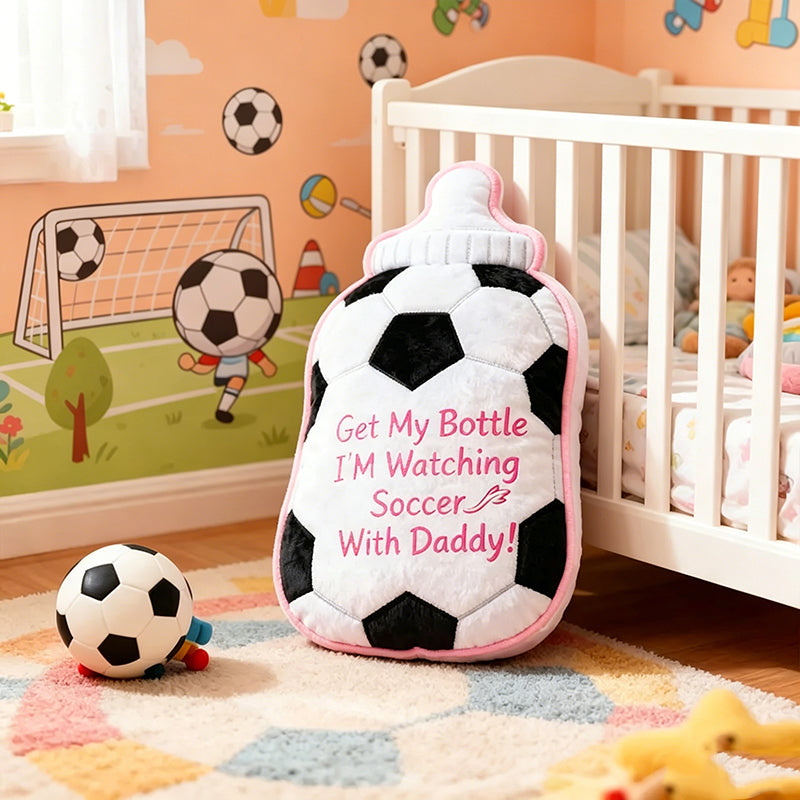 Personalized Soccer-Themed Baby Pillow – Fun Sports Gift for Boys and Girls
