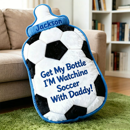 Personalized Soccer-Themed Baby Pillow – Fun Sports Gift for Boys and Girls