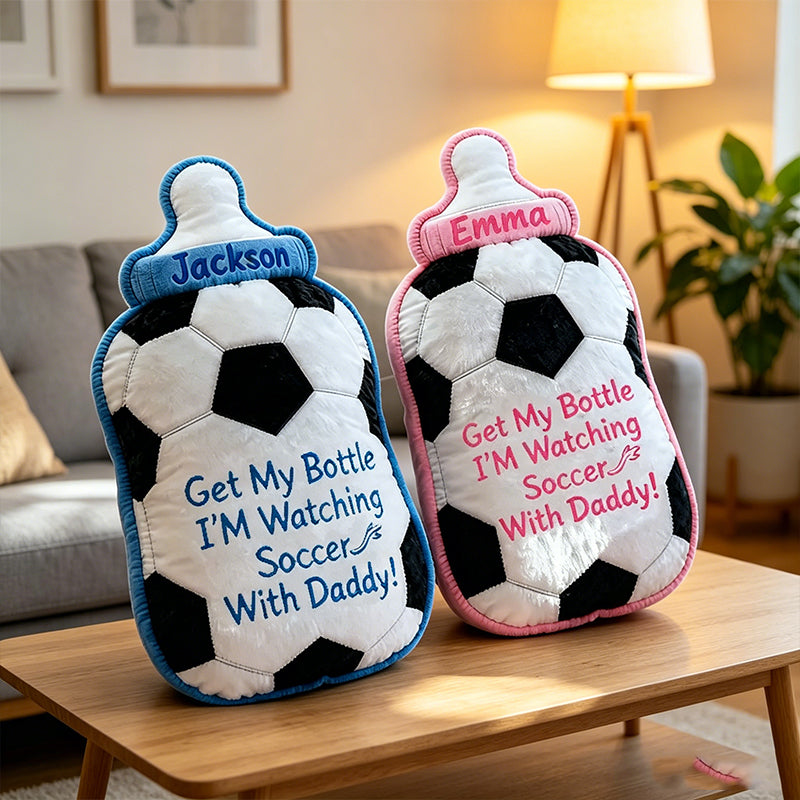 Personalized Soccer-Themed Baby Pillow – Fun Sports Gift for Boys and Girls