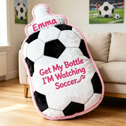 Personalized Soccer-Themed Baby Pillow – Fun Sports Gift for Boys and Girls