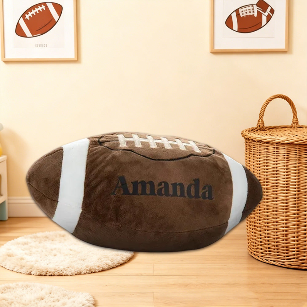 Personalized Soccer Pillow with Favorite Number – Unique Athlete Gift