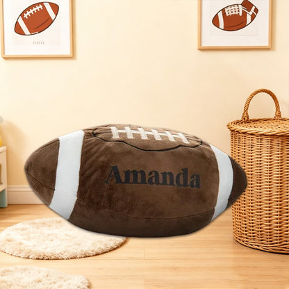 Personalized Soccer Pillow with Favorite Number – Unique Athlete Gift