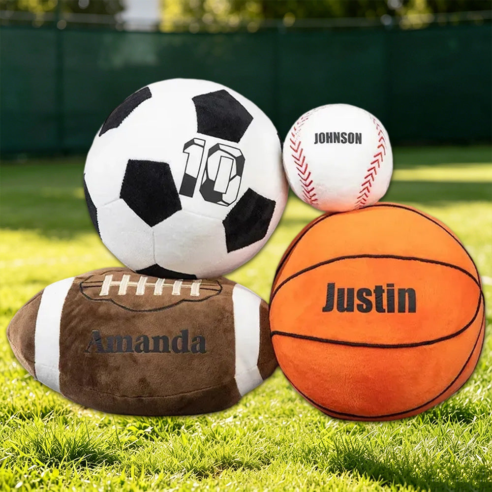 Personalized Soccer Pillow with Favorite Number – Unique Athlete Gift