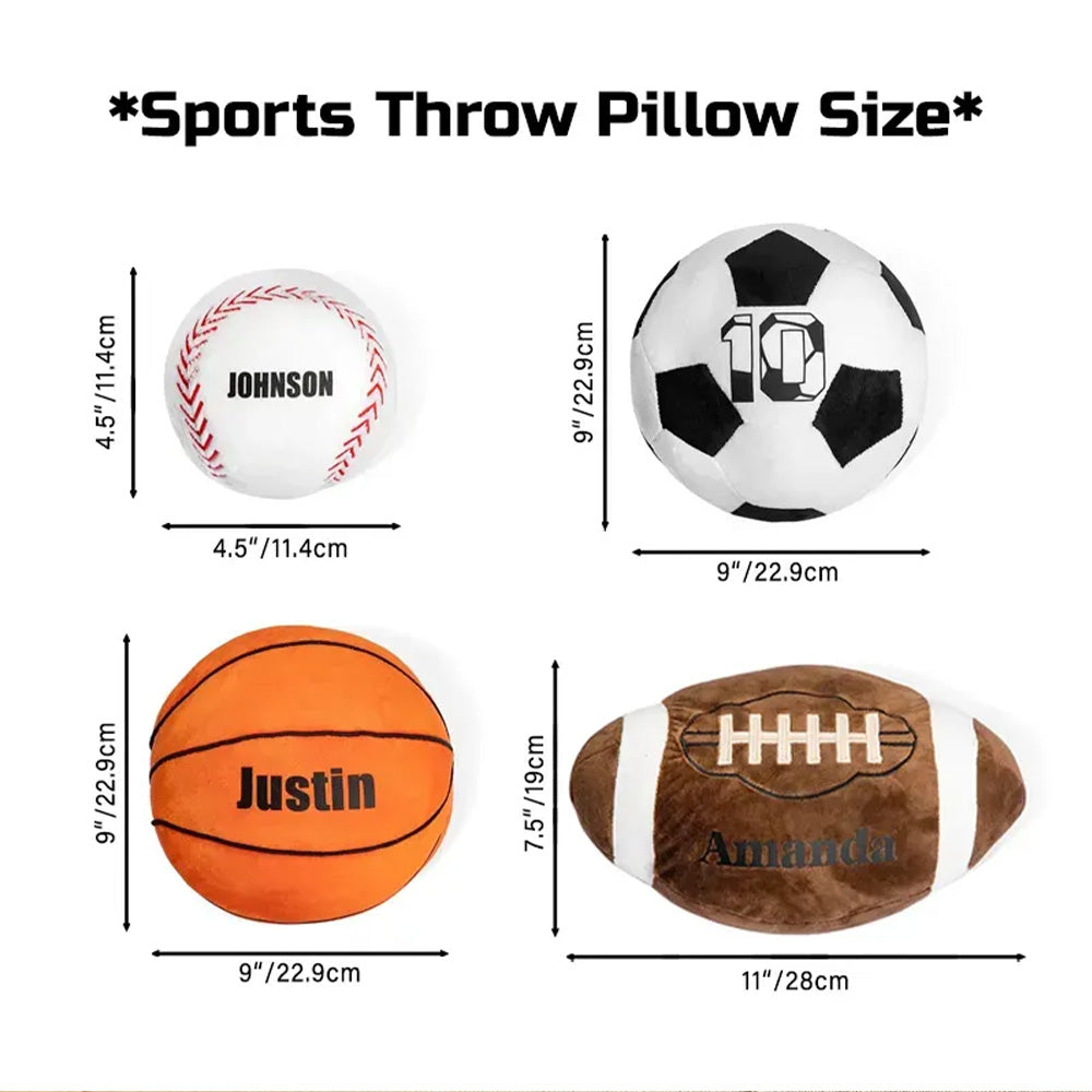 Personalized Soccer Pillow with Favorite Number – Unique Athlete Gift