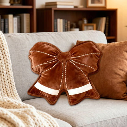 Personalized Soccer Ball Bow-Shaped Pillow – Custom Ball Design