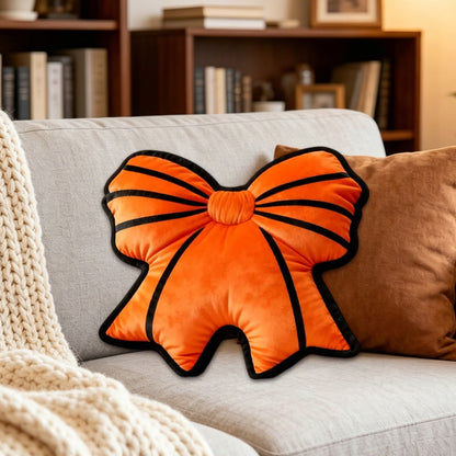 Personalized Soccer Ball Bow-Shaped Pillow – Custom Ball Design