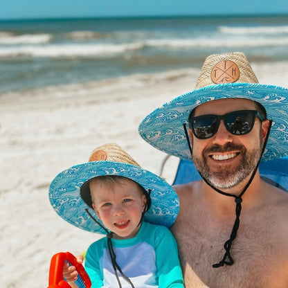 Personalized Leather Name Patch Straw Hat Sun Hat With Initials and Symbols Gift for Toddler Child Adult