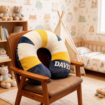Personalized Volleyball Neck Pillow – Custom Name Design for Athletes and Sports Lovers