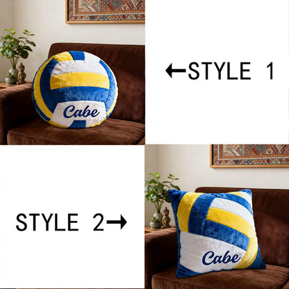 Personalized Volleyball Pillow – Vibrant 3D Graphic Design and Custom Name Gift