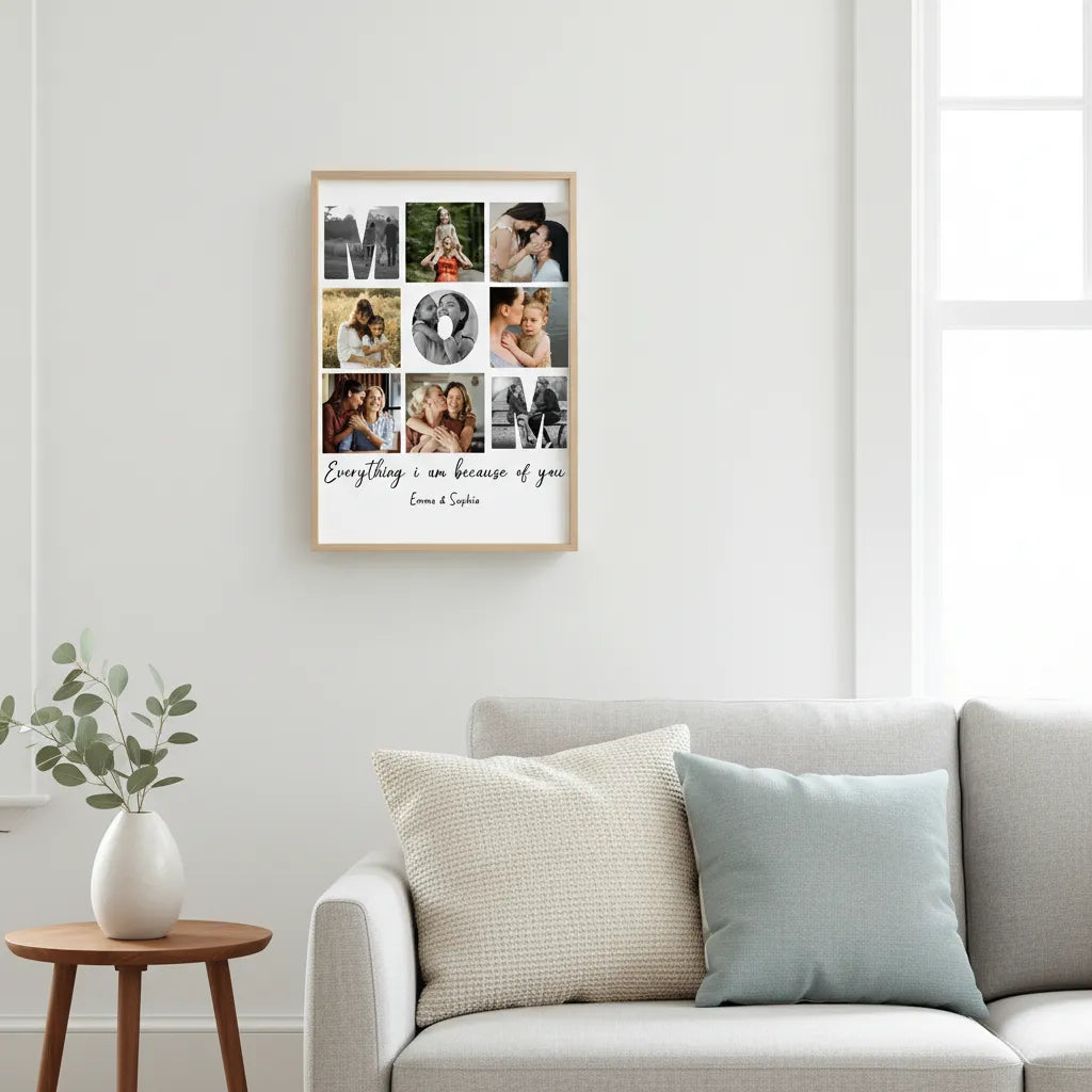 Personalized Mom Photo Print Photo Keepsake Mother's Day Gift from Daughters