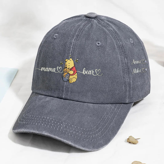 Custom Embroidered Mama Bear Baseball Cap Personalized Unique Mom Baseball Hat Mother’s Day Gift Ideas