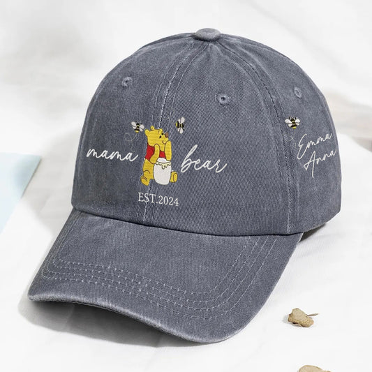 Personalized Embroidered Mama Bear Baseball Cap Custom Mama Bear Gift Mother’s Day Gift Ideas