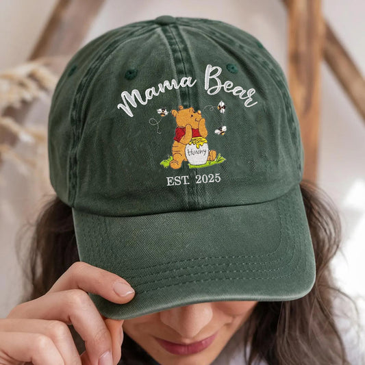 Custom Embroidered Mama Bear Baseball Cap Personalized Mama Bear Gift for Mother’s Day