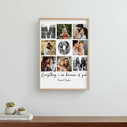 Personalized Mom Photo Print Photo Keepsake Mother's Day Gift from Daughters