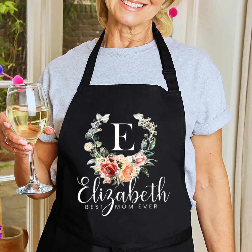 Personalized Aprons for Women Mom Grandma Mother's Day Kitchen Aprons Best Aprons for Women