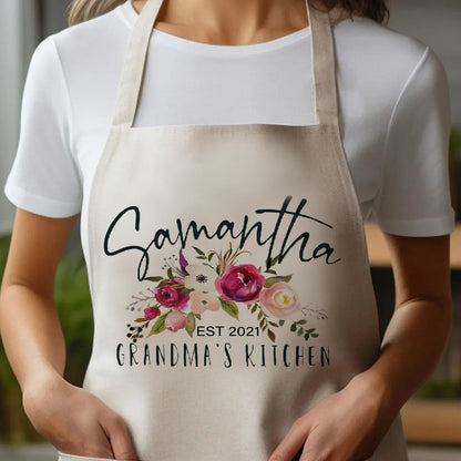 Personalized Aprons for Women Mom Grandma Mother's Day Kitchen Aprons Best Aprons for Women