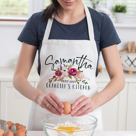 Personalized Aprons for Women Mom Grandma Mother's Day Kitchen Aprons Best Aprons for Women