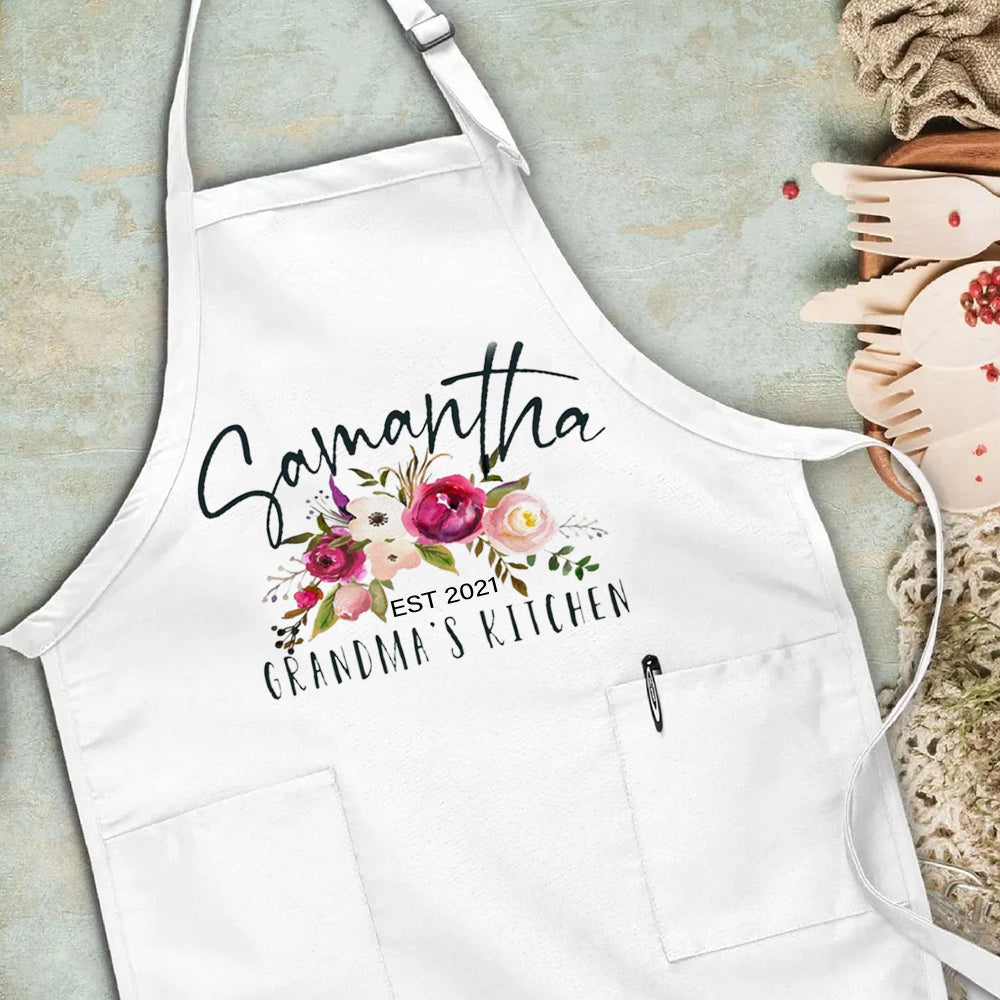 Personalized Aprons for Women Mom Grandma Mother's Day Kitchen Aprons Best Aprons for Women