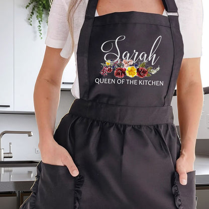 Personalized Aprons for Women Mom Grandma Mother's Day Kitchen Aprons Best Aprons for Women