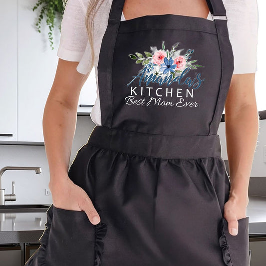 Personalized Aprons for Women Mom Grandma Mother's Day Kitchen Aprons Best Aprons for Women