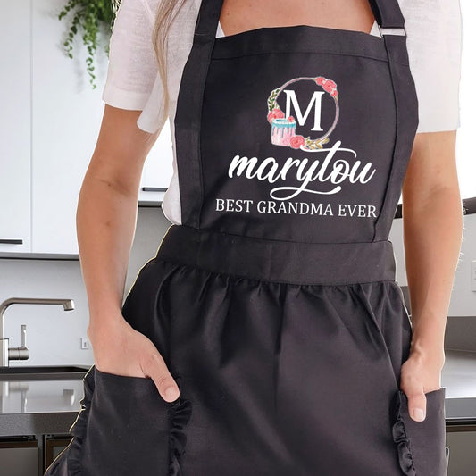 Personalized Aprons for Women Mom Grandma Mother's Day Kitchen Aprons Best Aprons for Women