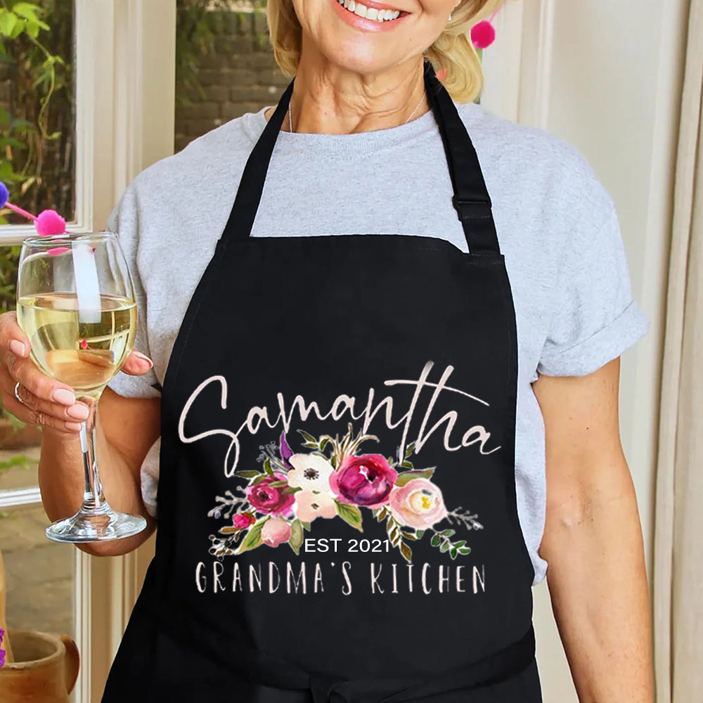 Personalized Aprons for Women Mom Grandma Mother's Day Kitchen Aprons Best Aprons for Women