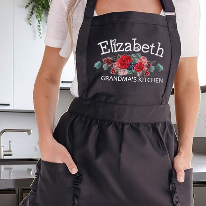 Personalized Aprons for Women Mom Grandma Mother's Day Kitchen Aprons Best Aprons for Women
