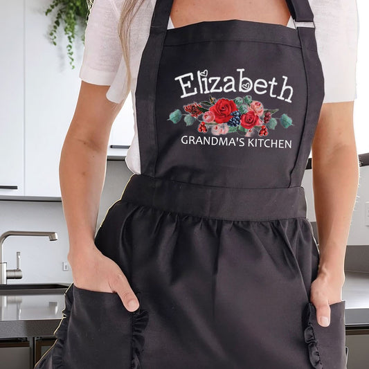 Personalized Aprons for Women Mom Grandma Mother's Day Kitchen Aprons Best Aprons for Women
