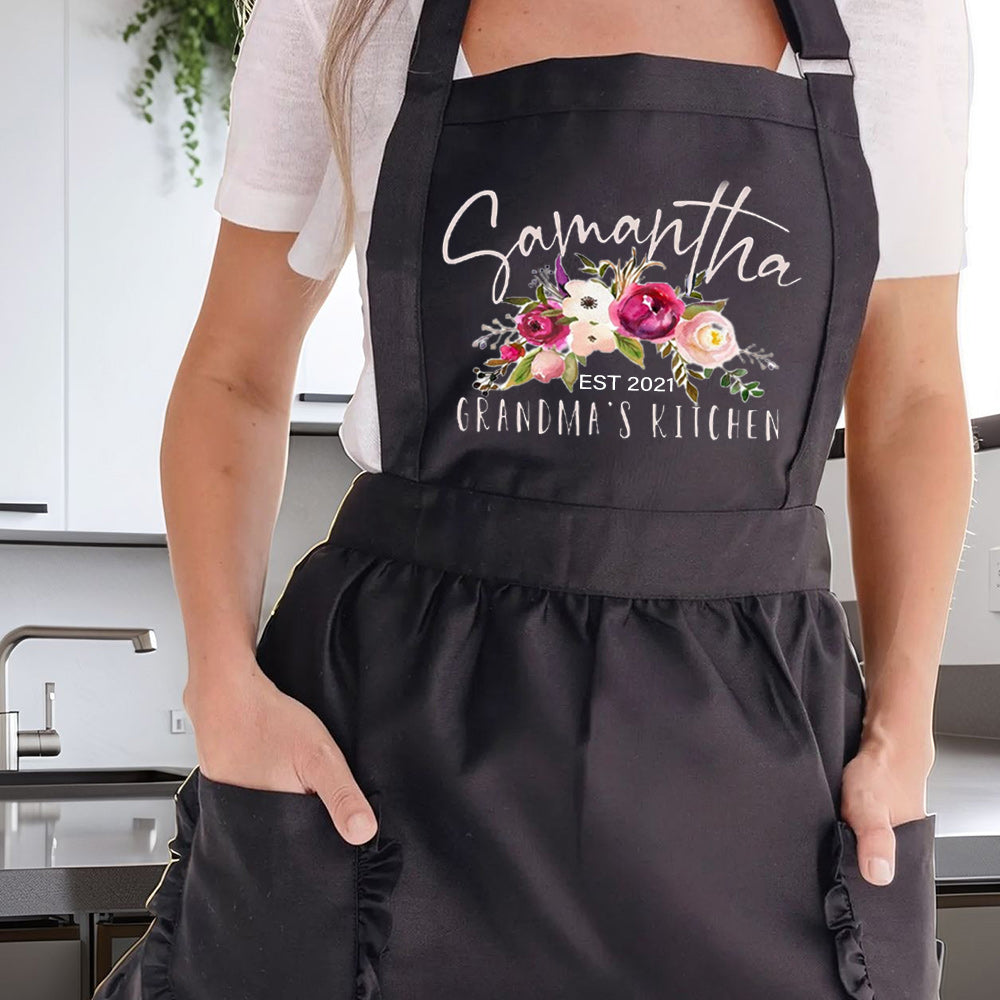 Personalized Aprons for Women Mom Grandma Mother's Day Kitchen Aprons Best Aprons for Women