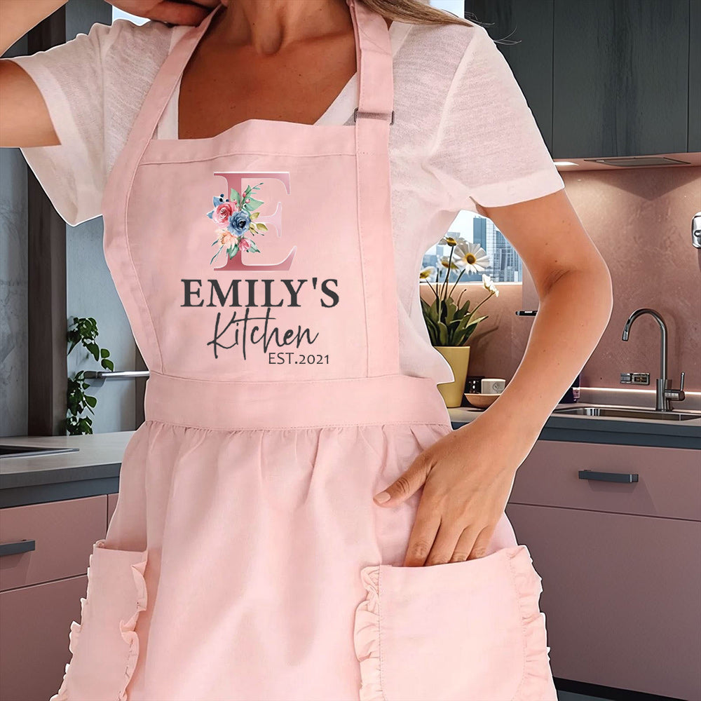 Personalized Aprons for Women Mom Grandma Mother's Day Kitchen Aprons Best Aprons for Women