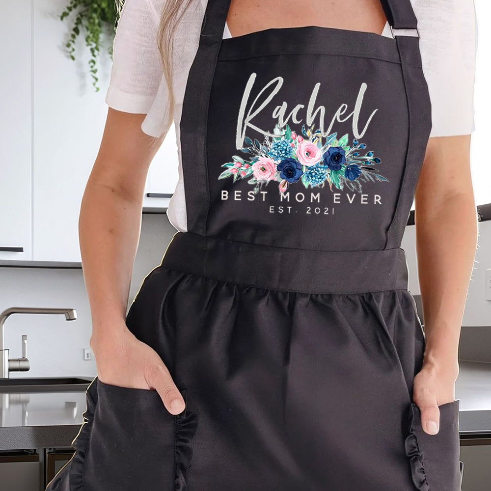 Personalized Aprons for Women Mom Grandma Mother's Day Kitchen Aprons Best Aprons for Women