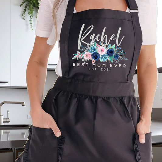 Personalized Aprons for Women Mom Grandma Mother's Day Kitchen Aprons Best Aprons for Women